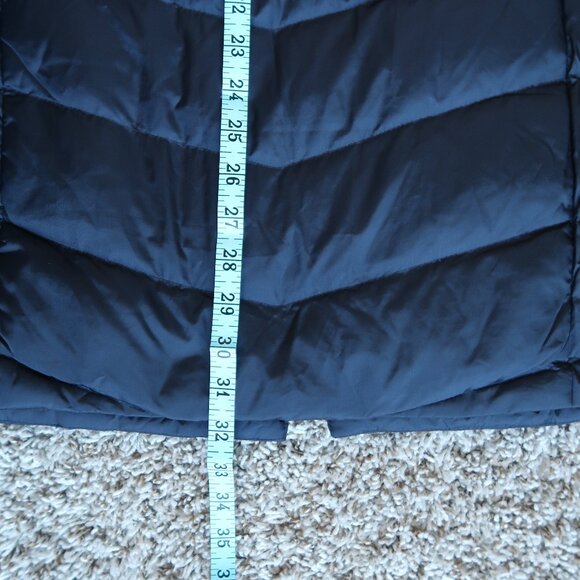 J Jill Down Puffer Vest Quilted Full Zip Nylon Jacket Women's XL Navy Blue NWT - Picture 6 of 6